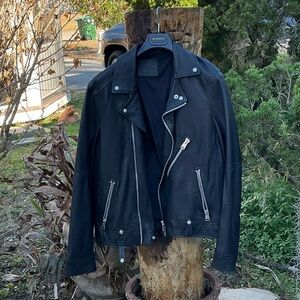 All Saints Black Leather Jacket